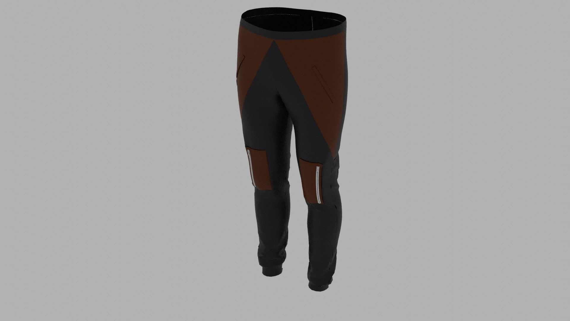 Pants mannequin wearing Low-poly 3D model_5