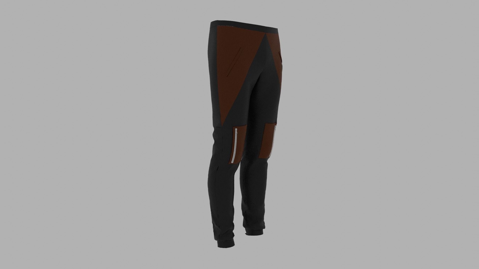 Pants mannequin wearing Low-poly 3D model_3