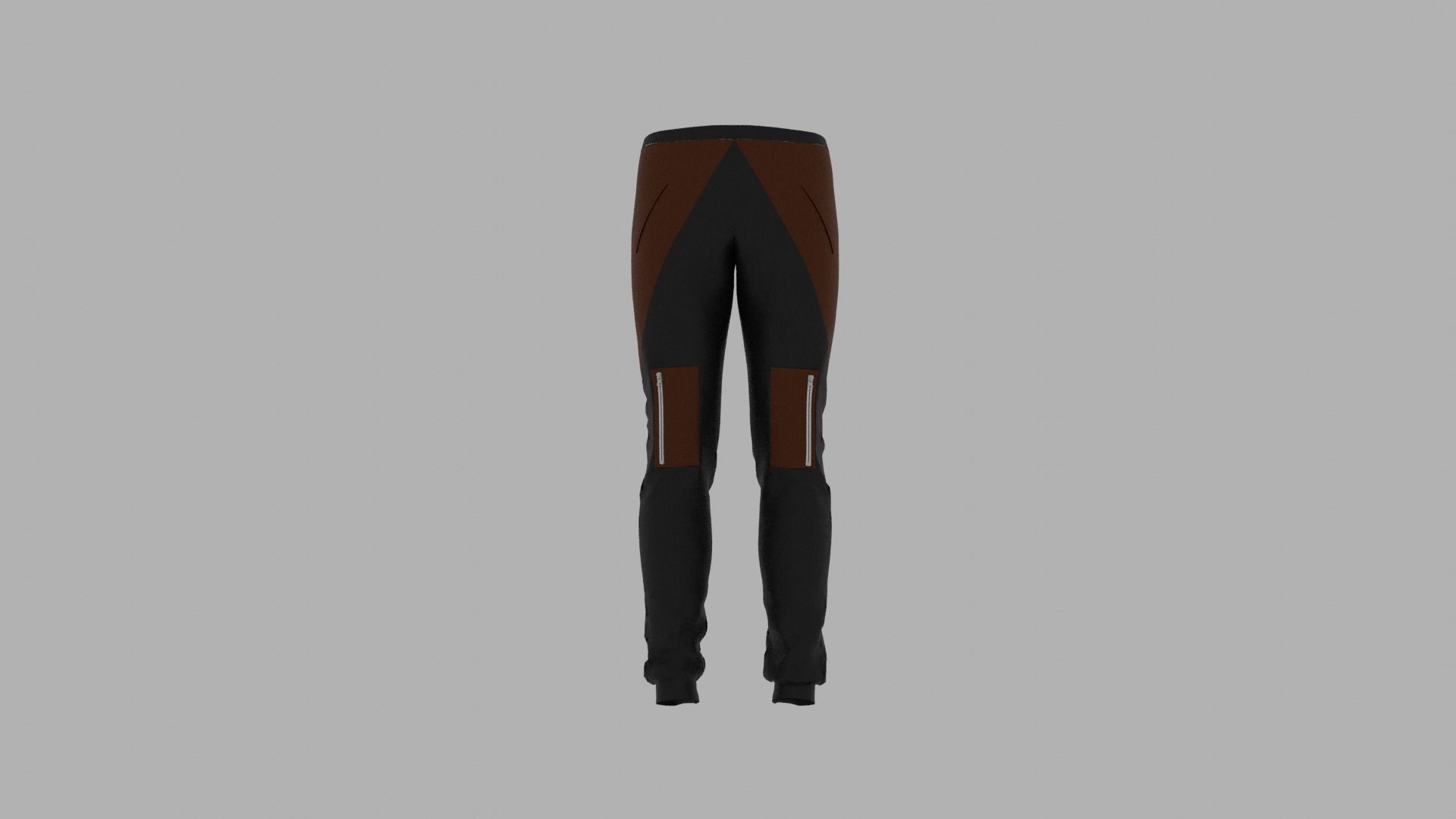 Pants mannequin wearing Low-poly 3D model_7