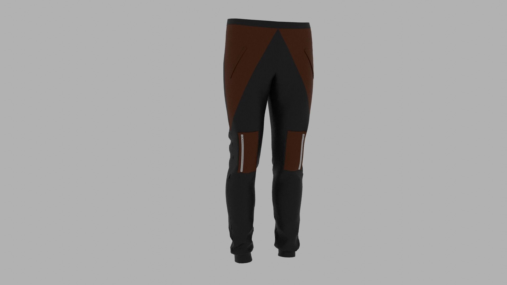 Pants mannequin wearing Low-poly 3D model_4