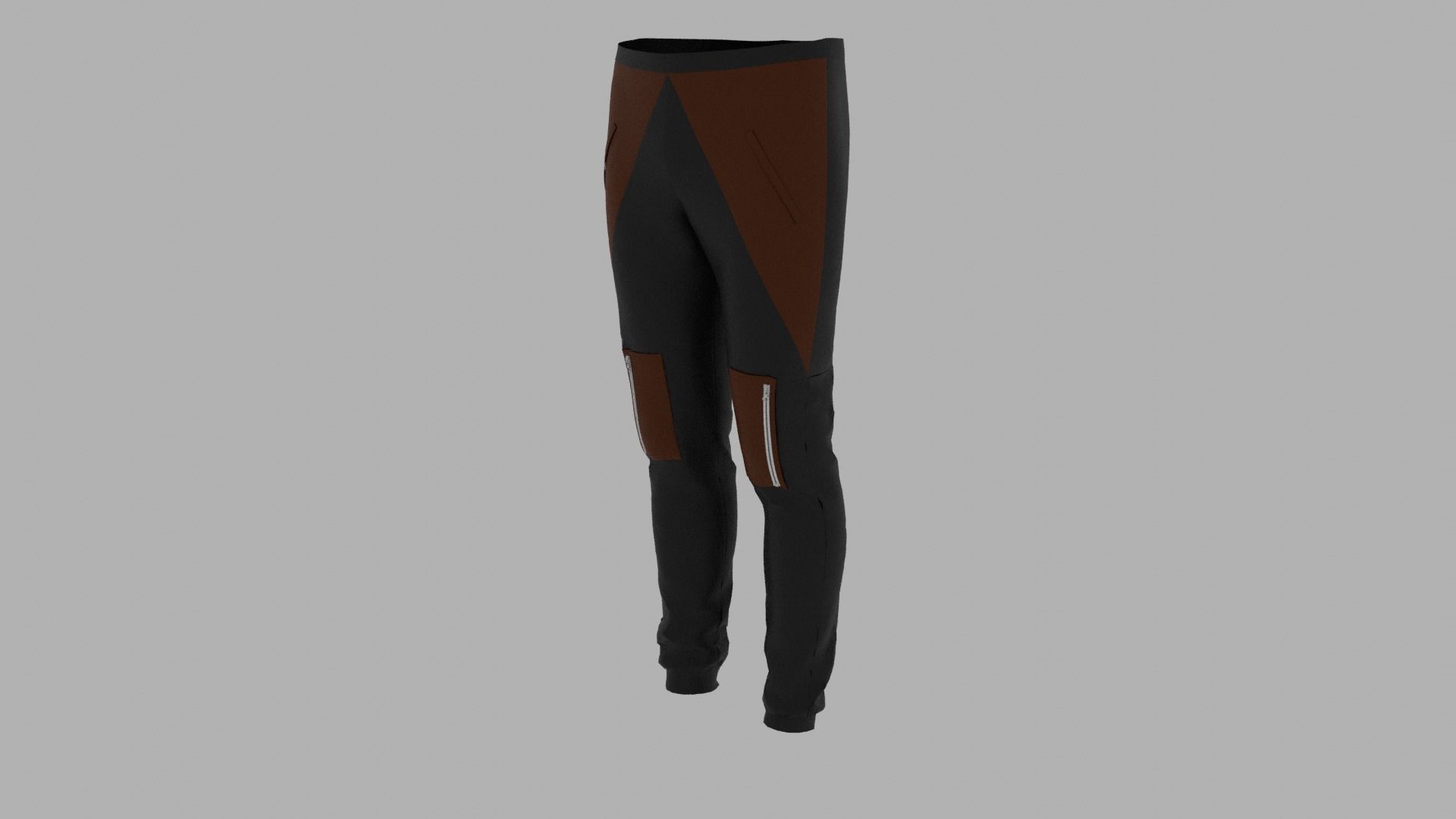 Pants mannequin wearing Low-poly 3D model_2