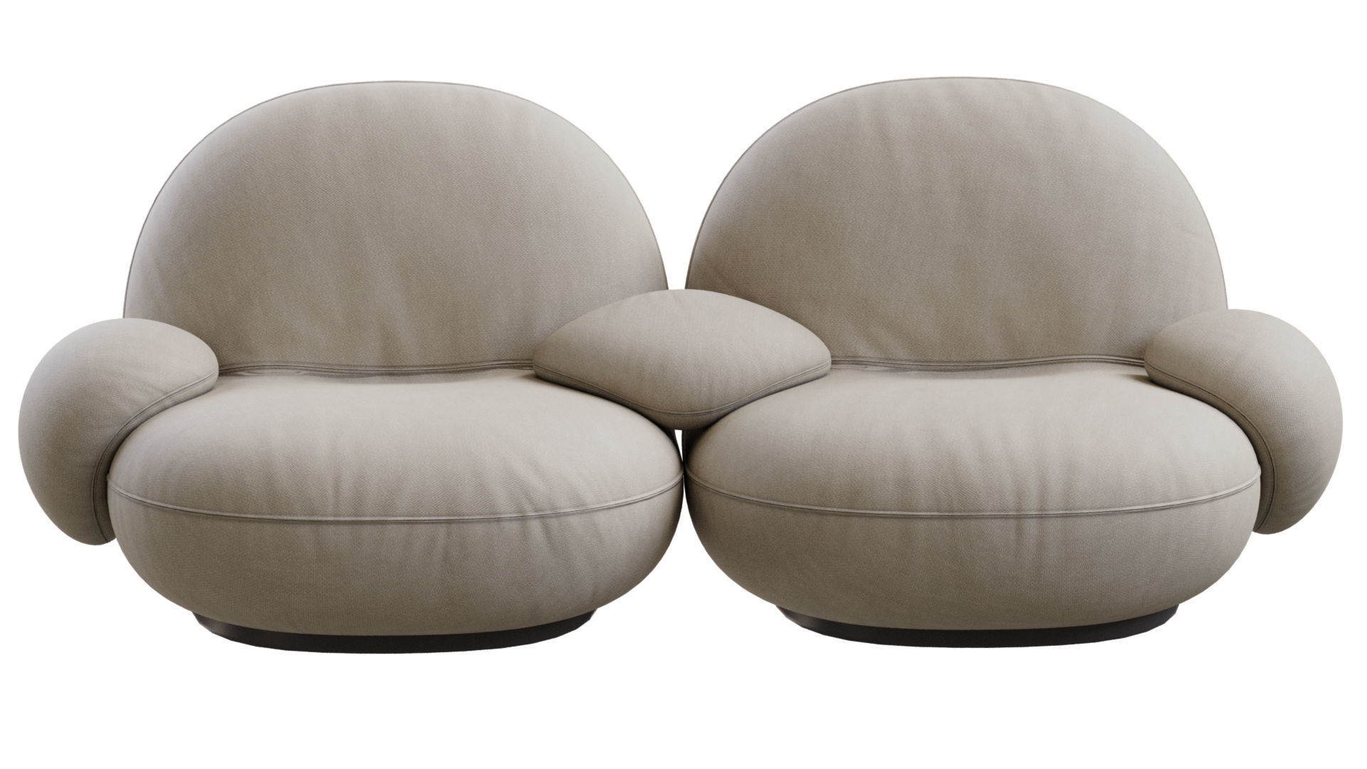 Pacha Sofa By Gubi 3D model_3