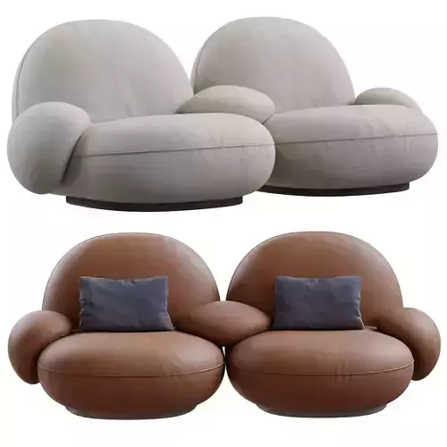 Pacha Sofa By Gubi 3D model