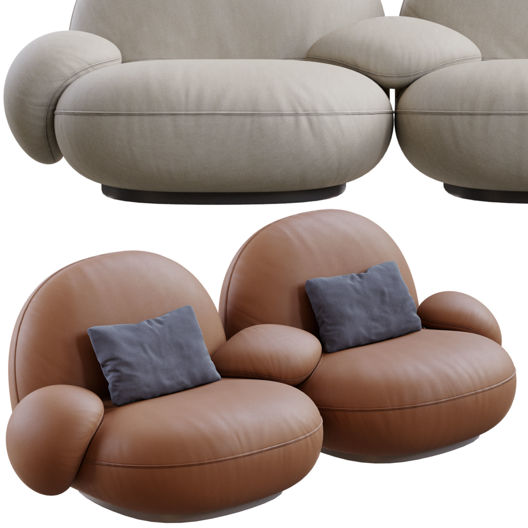 Pacha Sofa By Gubi 3D model_21