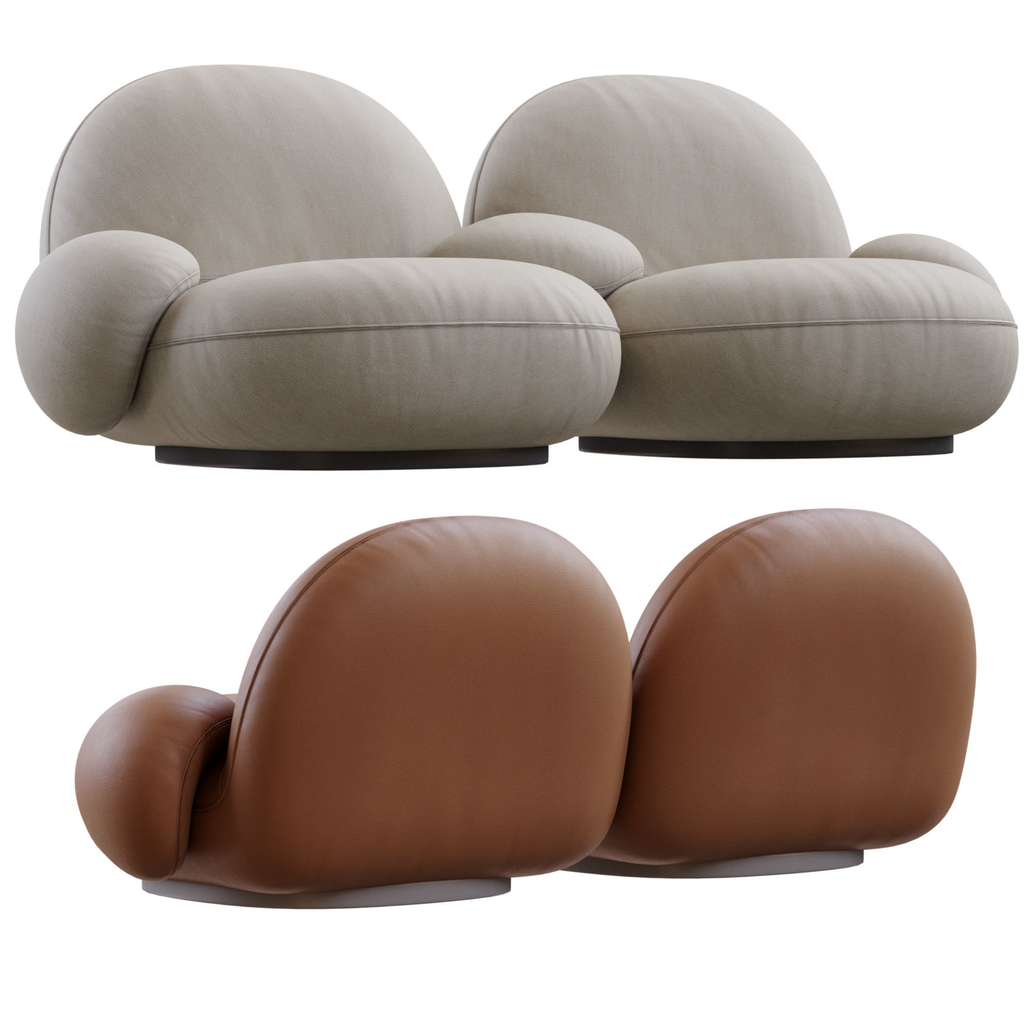 Pacha Sofa By Gubi 3D model_24