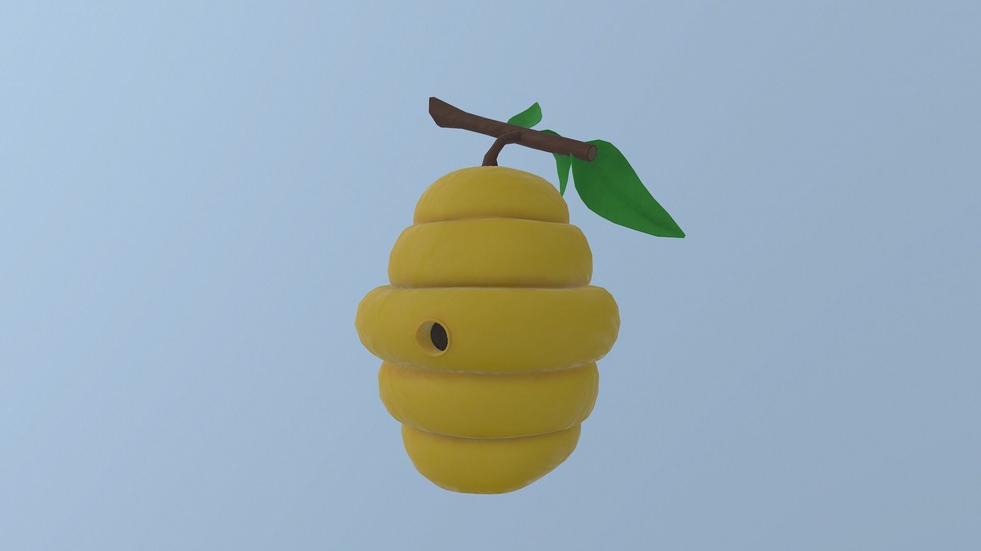 Honey Hive Low-poly 3D model_9