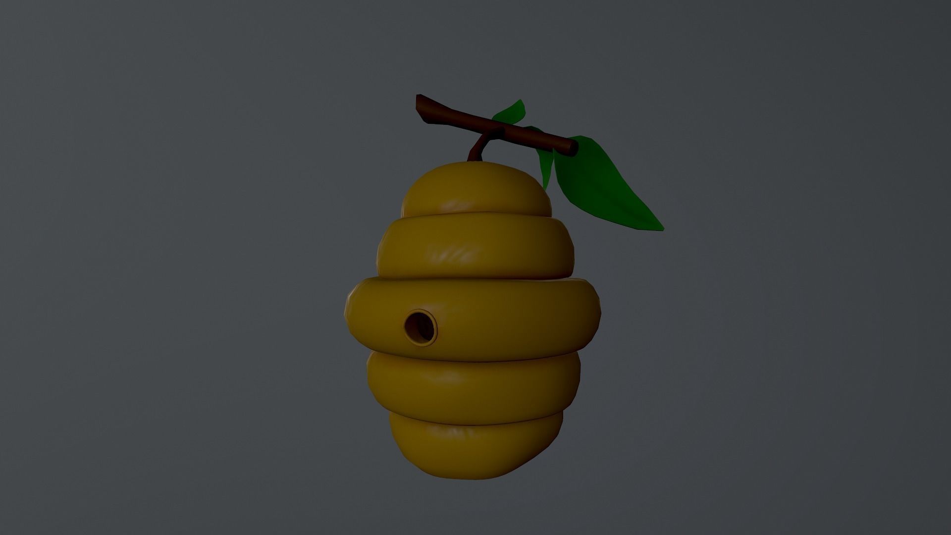 Honey Hive Low-poly 3D model_27