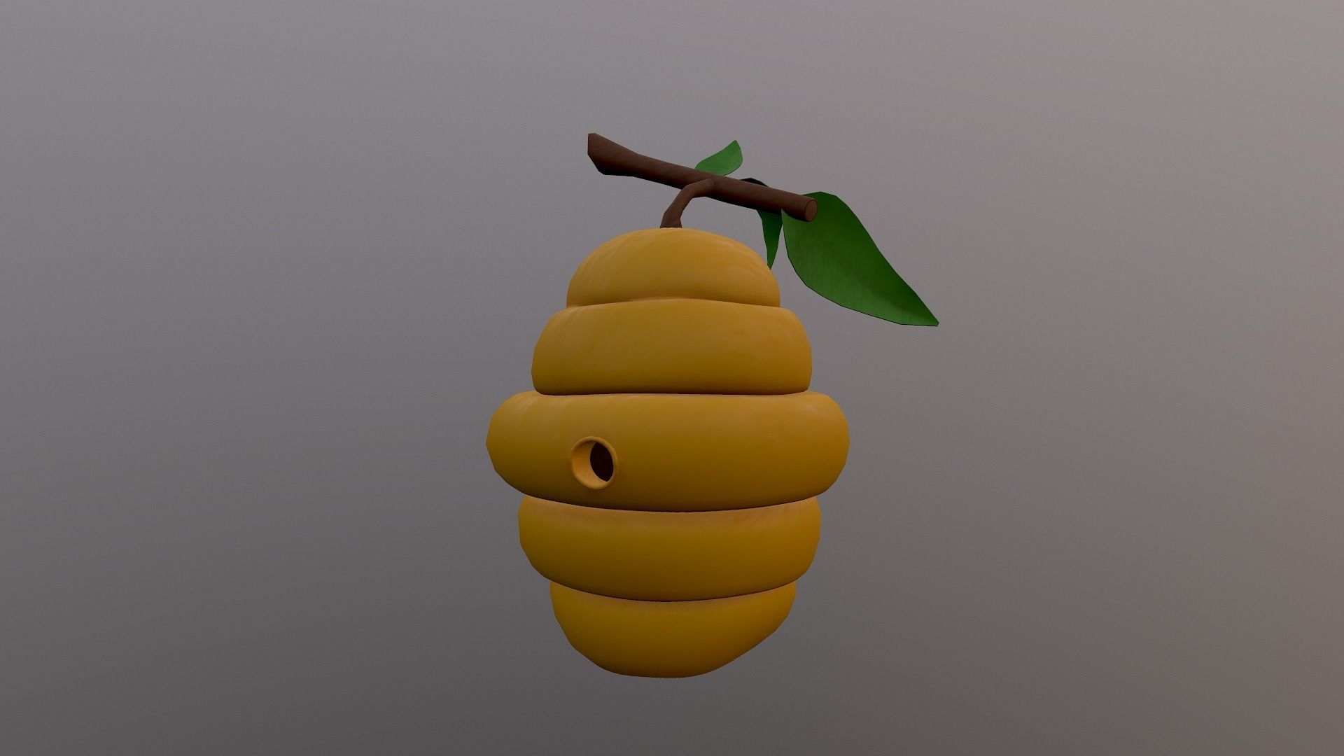 Honey Hive Low-poly 3D model_20