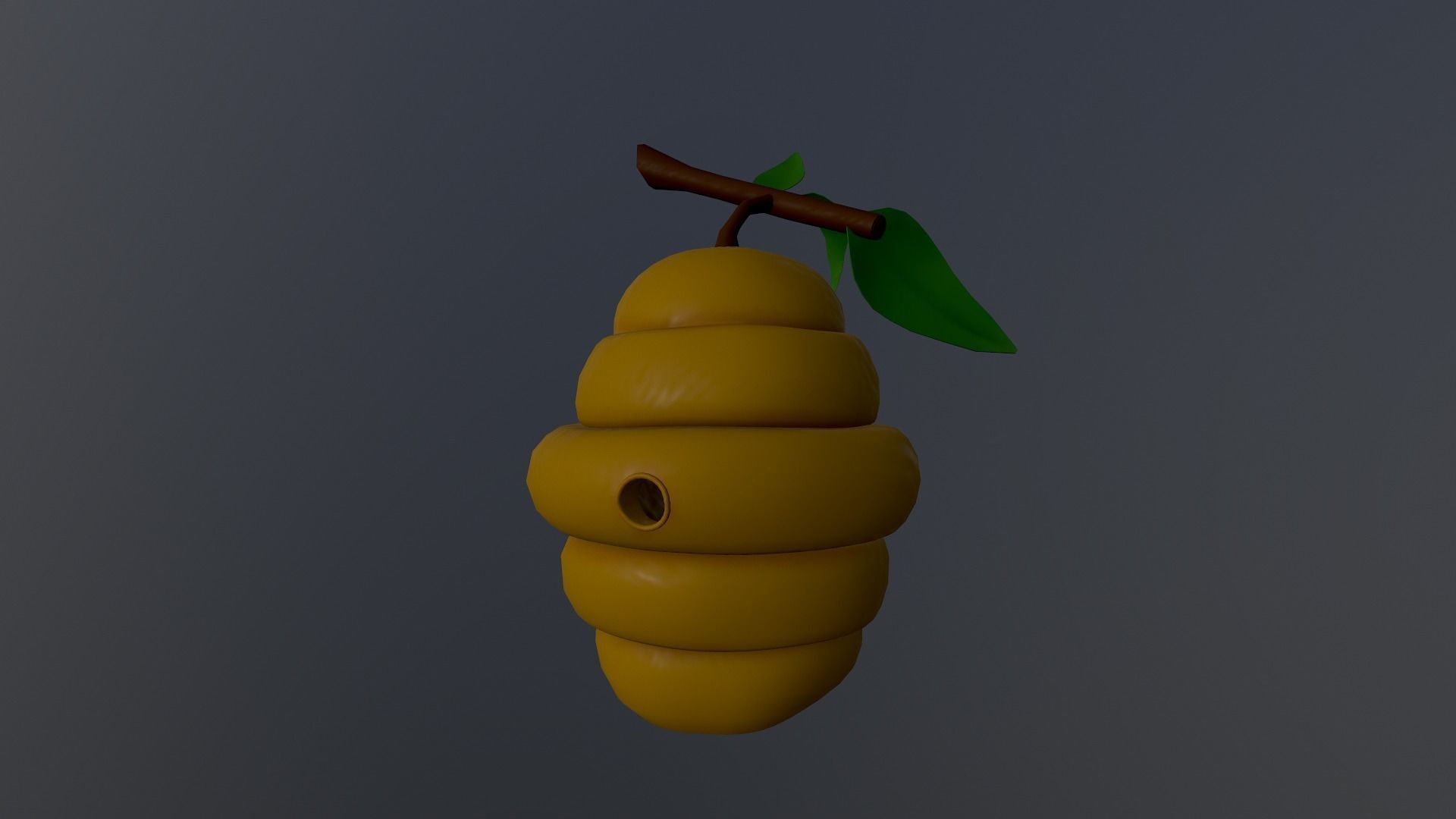 Honey Hive Low-poly 3D model_13