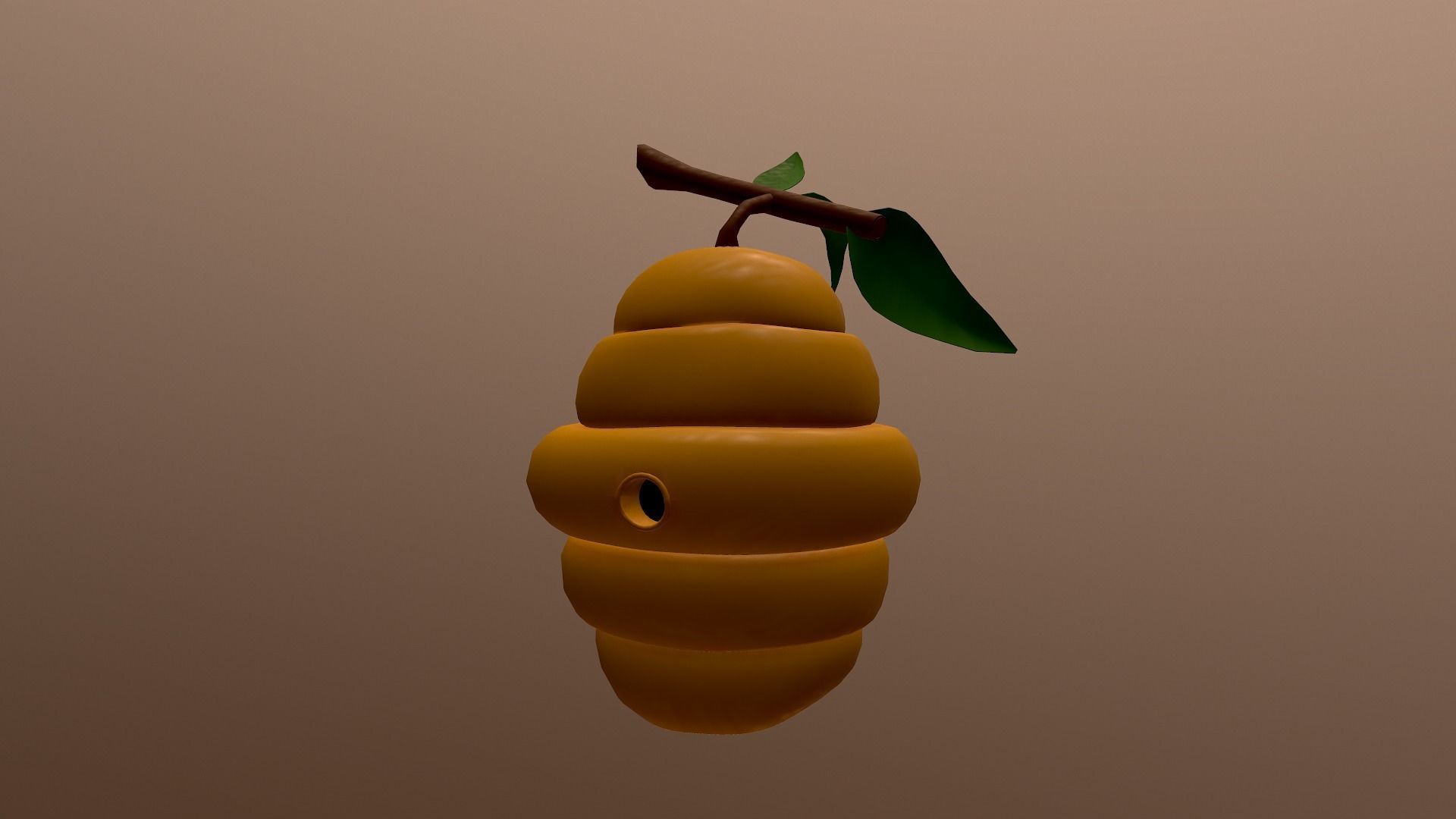 Honey Hive Low-poly 3D model_17