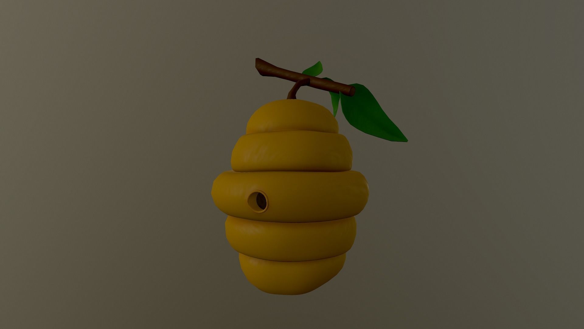 Honey Hive Low-poly 3D model_24
