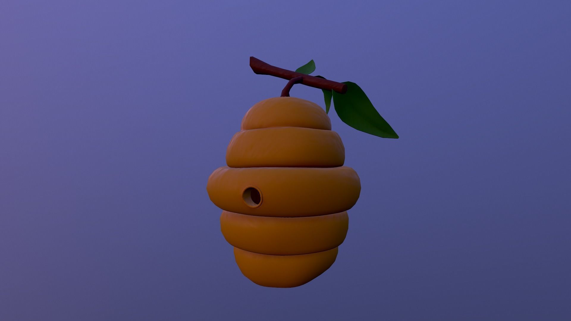 Honey Hive Low-poly 3D model_22