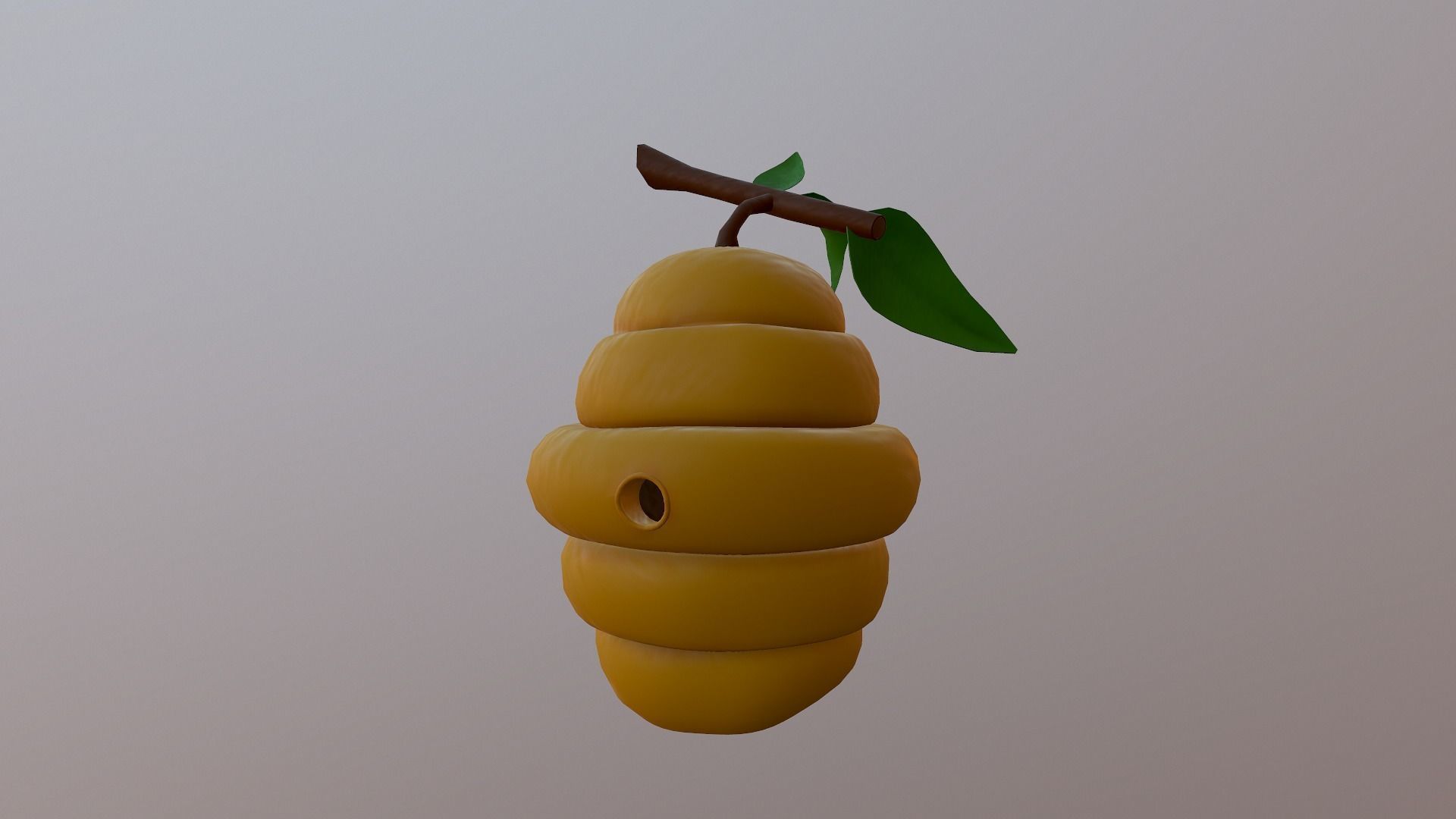 Honey Hive Low-poly 3D model_10