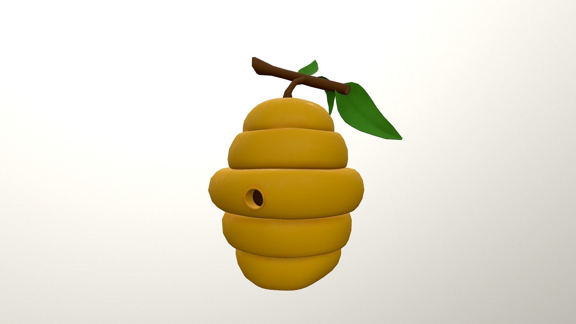 Honey Hive Low-poly 3D model_28