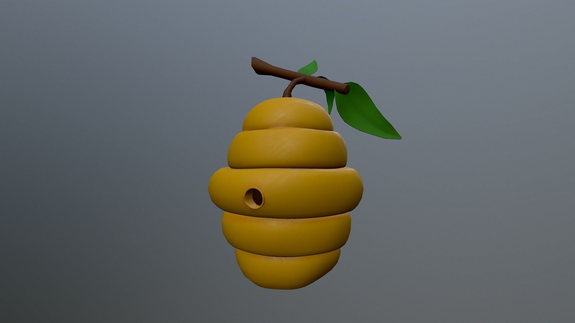 Honey Hive Low-poly 3D model_18