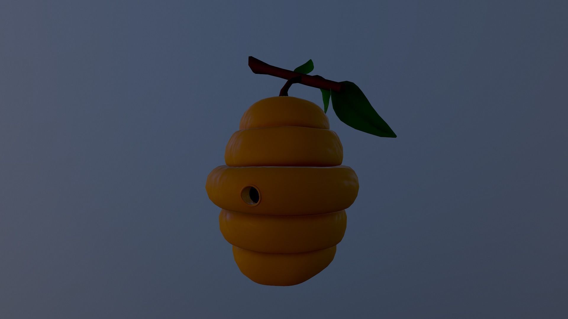Honey Hive Low-poly 3D model_14