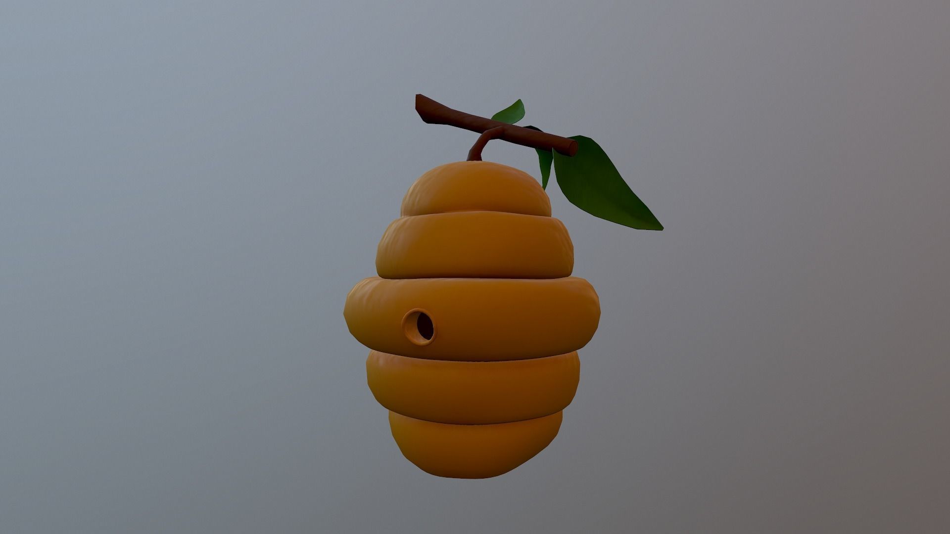Honey Hive Low-poly 3D model_26