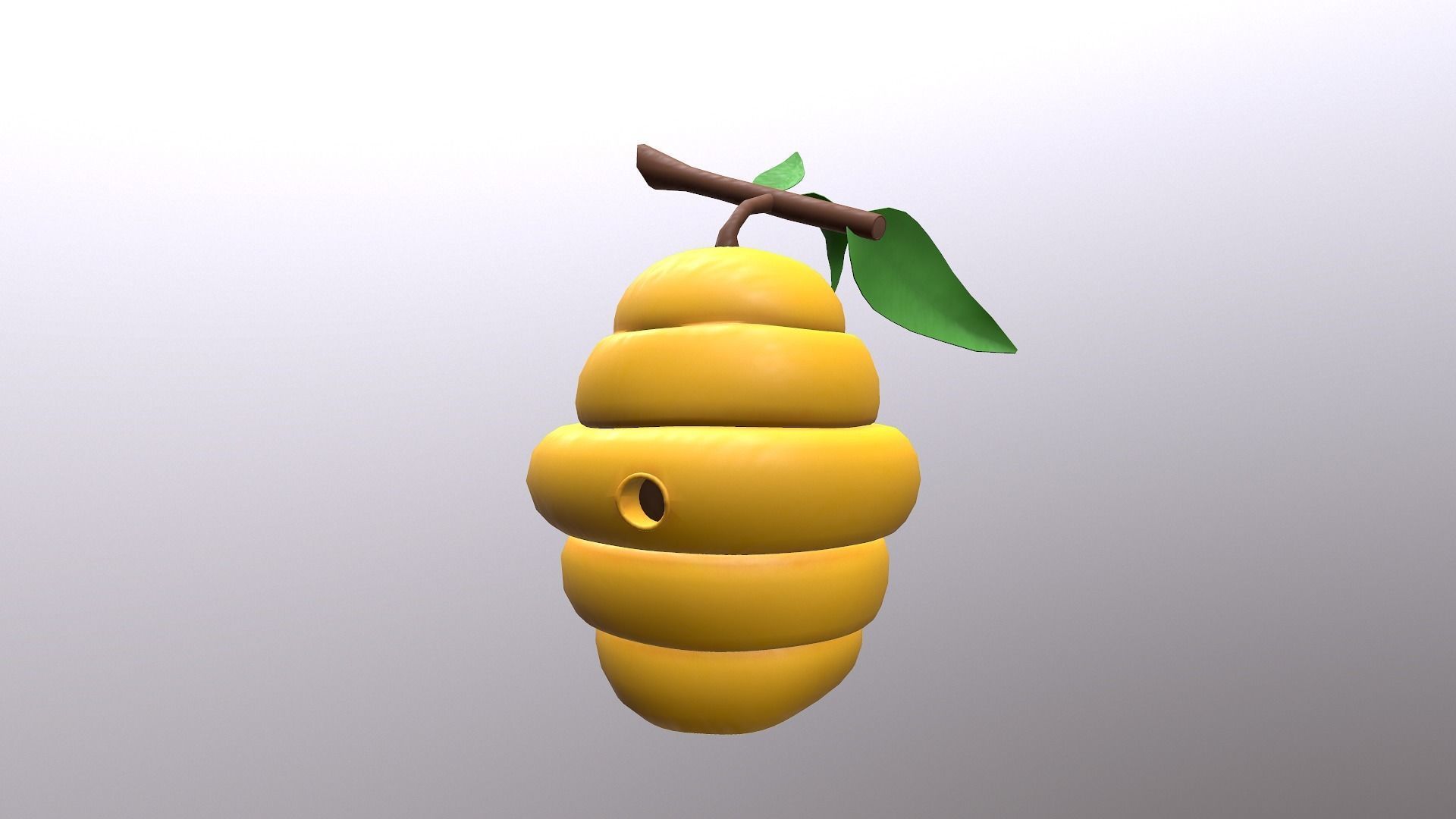Honey Hive Low-poly 3D model_30