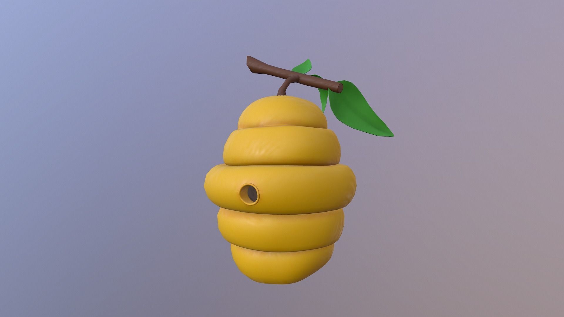 Honey Hive Low-poly 3D model_11