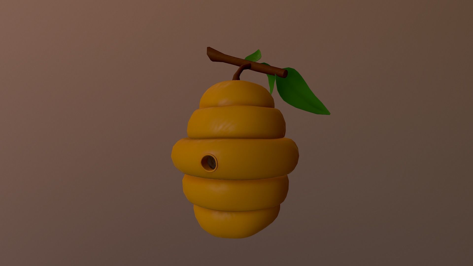 Honey Hive Low-poly 3D model_8