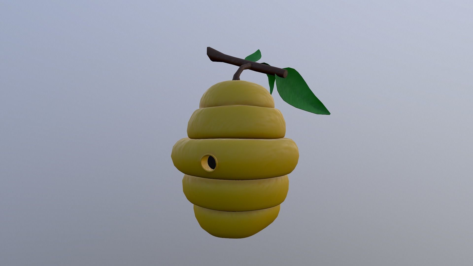 Honey Hive Low-poly 3D model_21