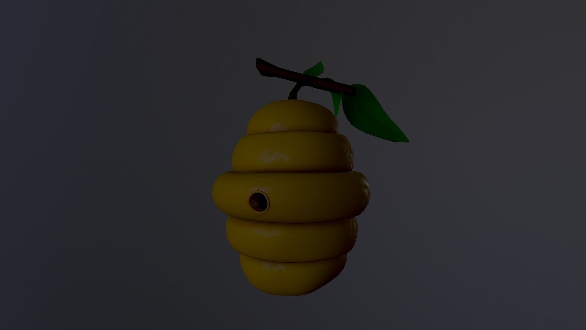 Honey Hive Low-poly 3D model_7