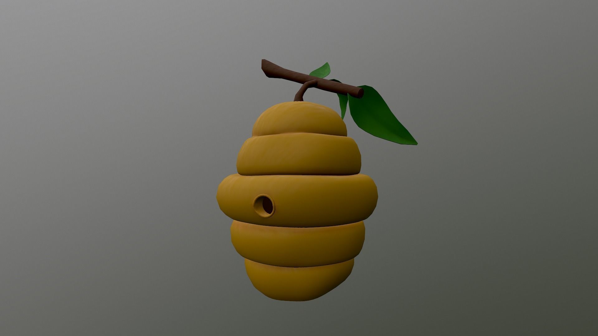 Honey Hive Low-poly 3D model_25