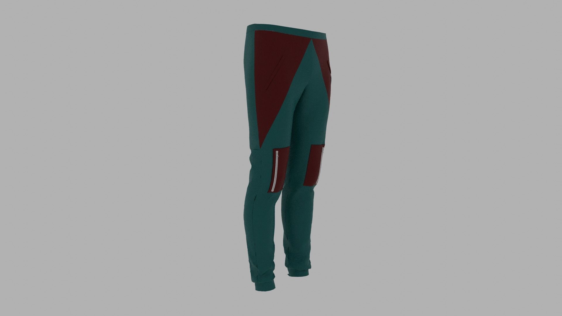Pants mannequin wearing Low-poly 3D model_3