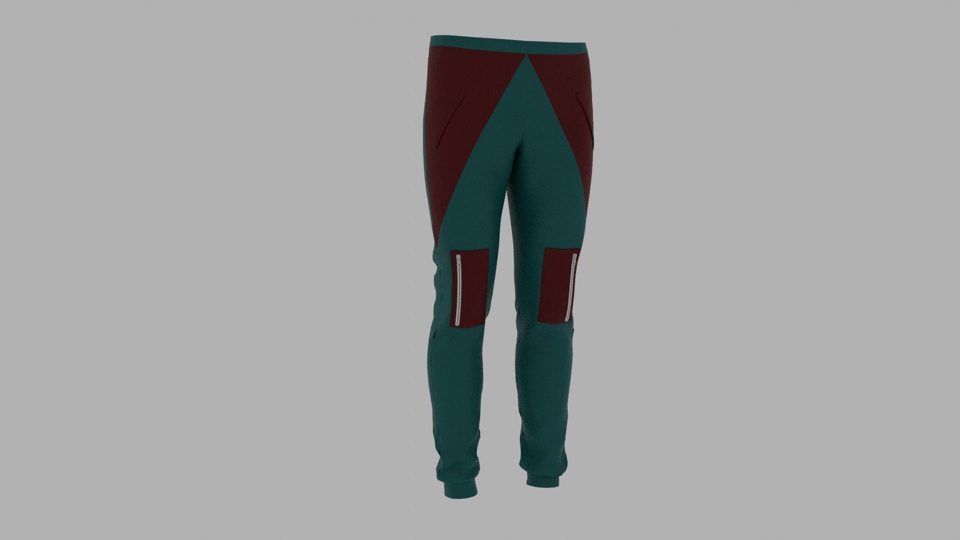 Pants mannequin wearing Low-poly 3D model_4
