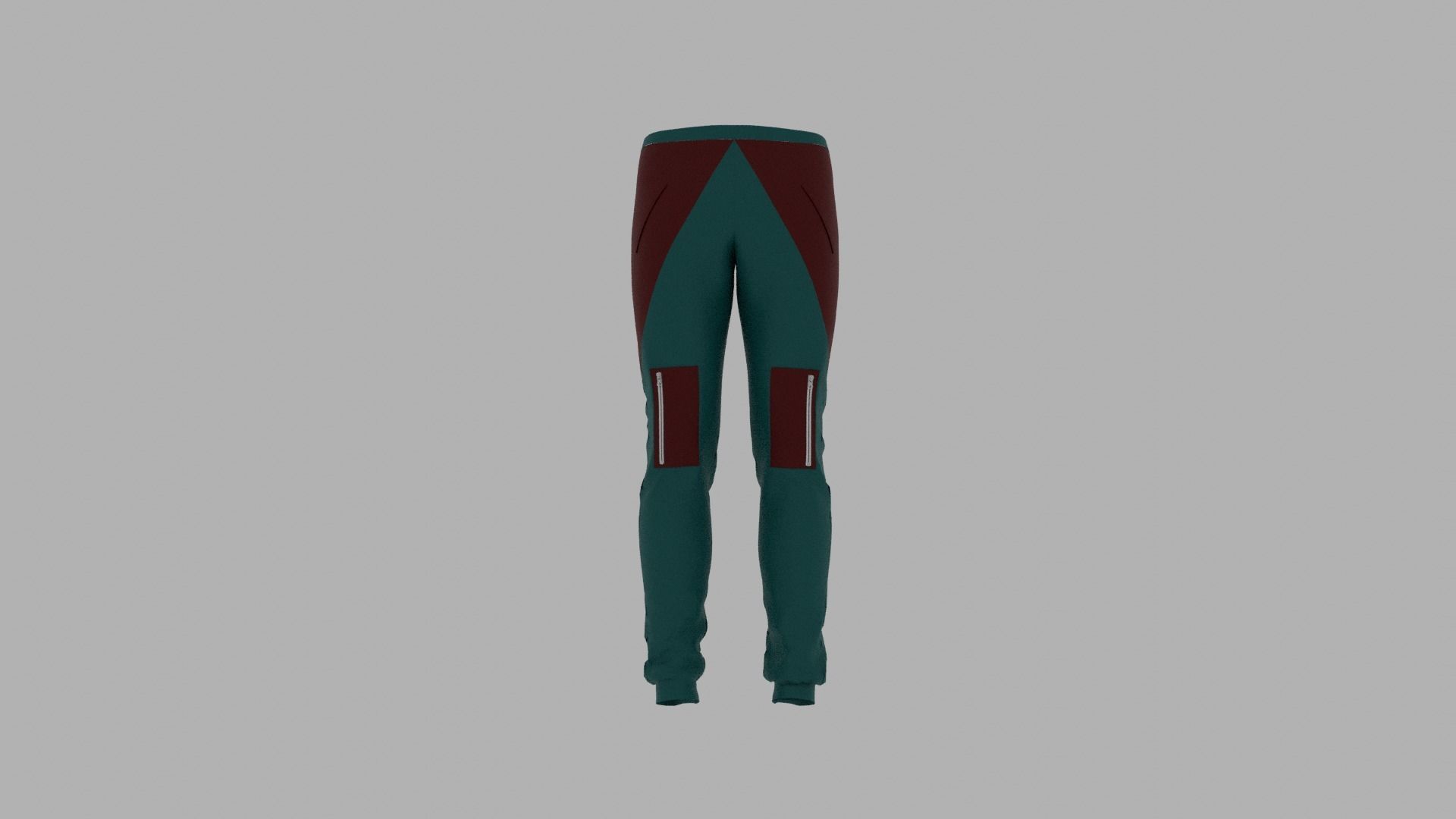 Pants mannequin wearing Low-poly 3D model_7