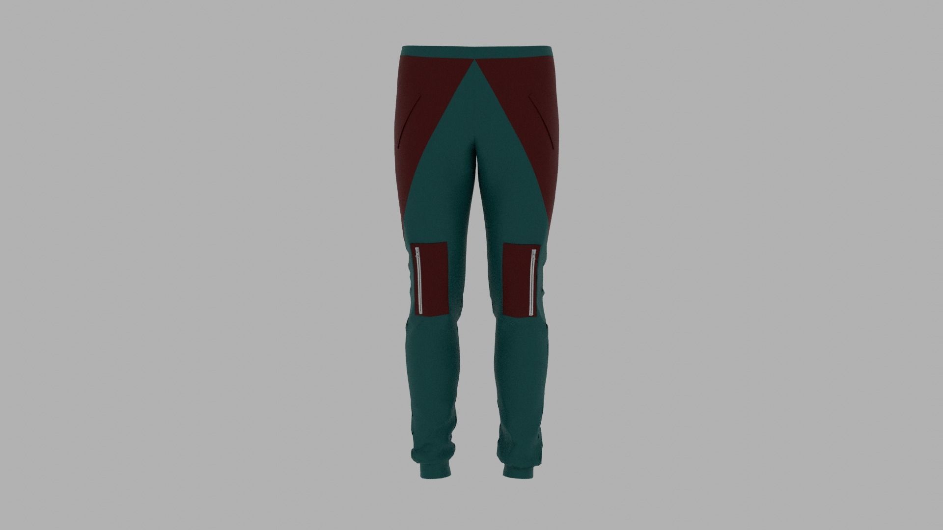 Pants mannequin wearing Low-poly 3D model_1