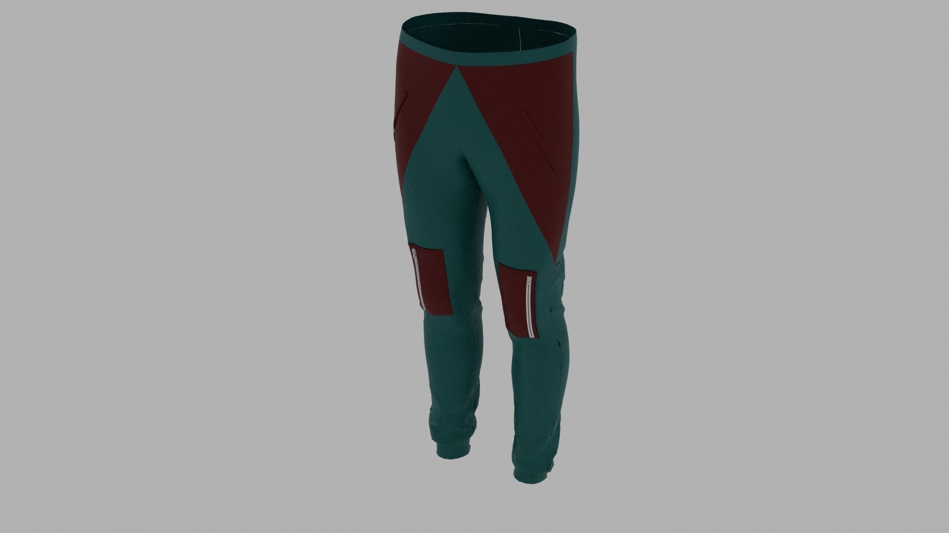 Pants mannequin wearing Low-poly 3D model_5
