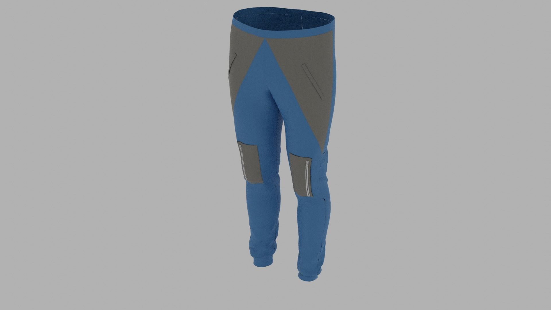 Pants mannequin wearing Low-poly 3D model_5