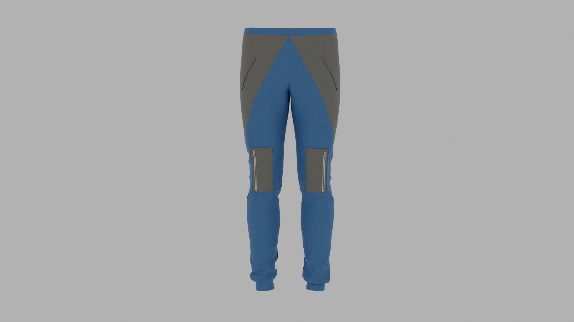 Pants mannequin wearing Low-poly 3D model_1