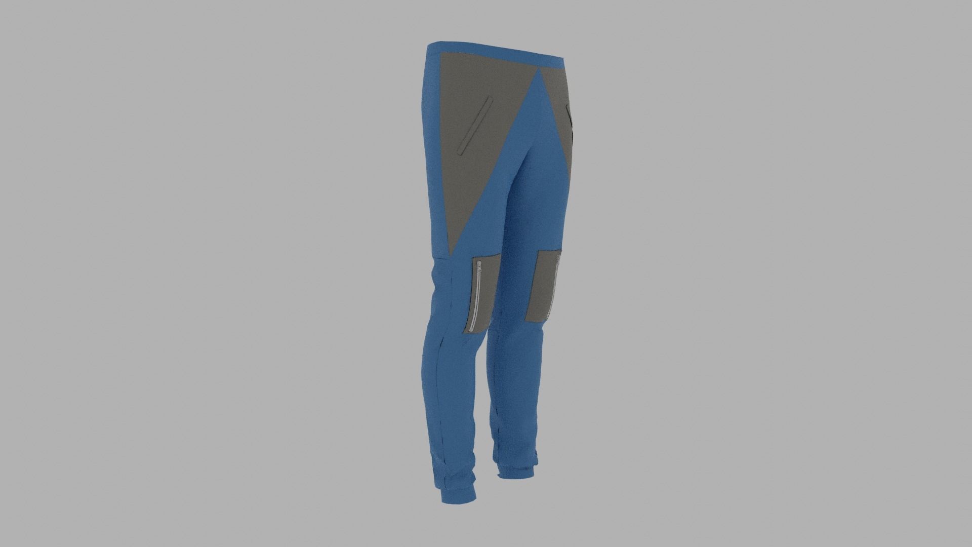 Pants mannequin wearing Low-poly 3D model_3