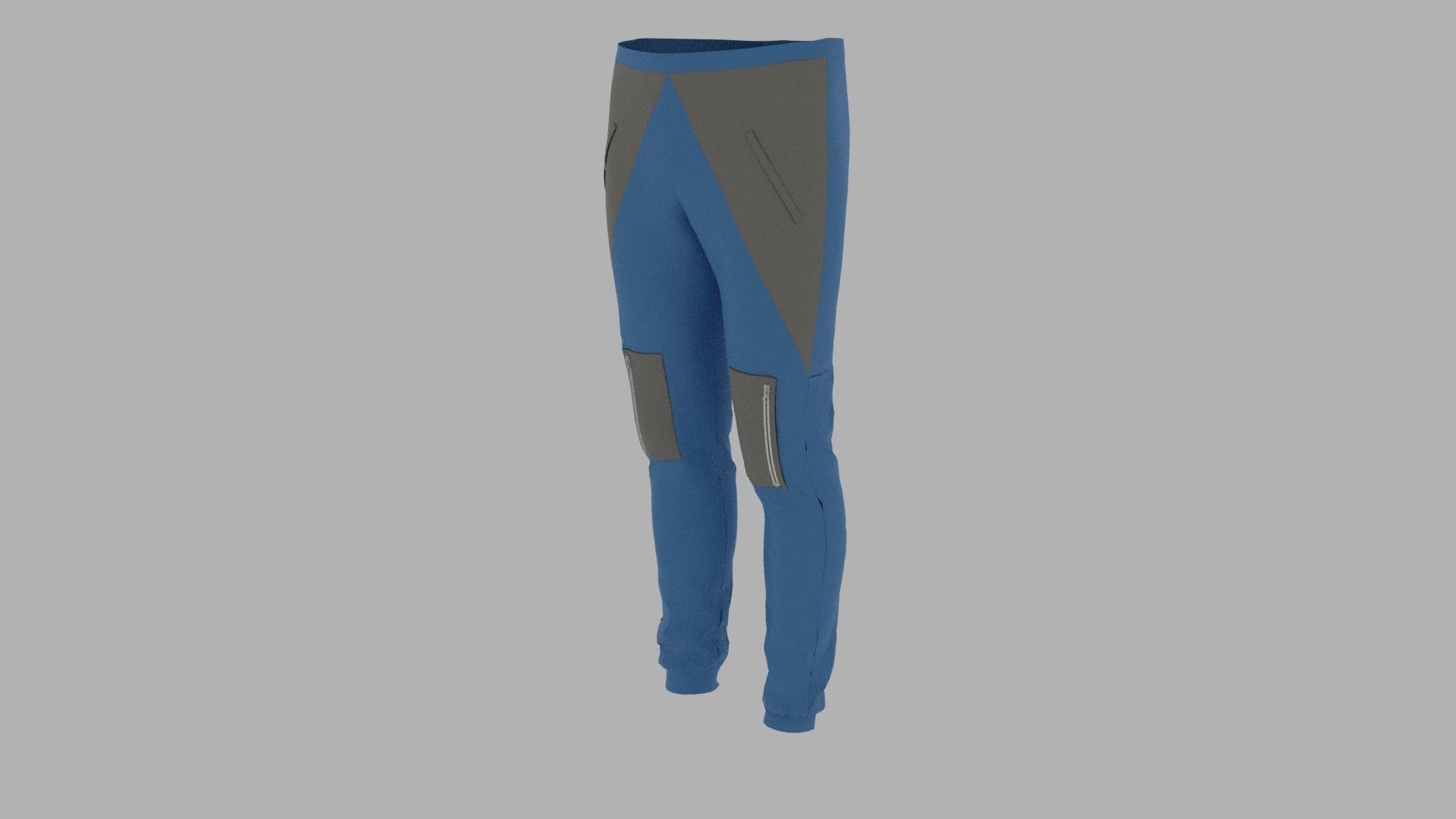 Pants mannequin wearing Low-poly 3D model_2