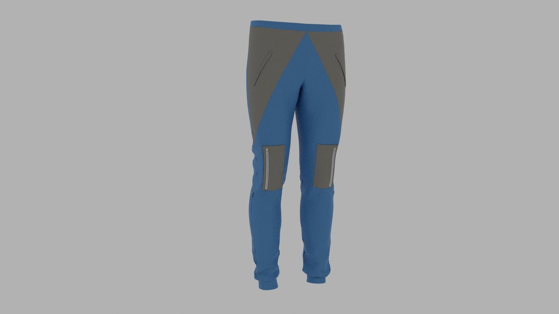 Pants mannequin wearing Low-poly 3D model_4