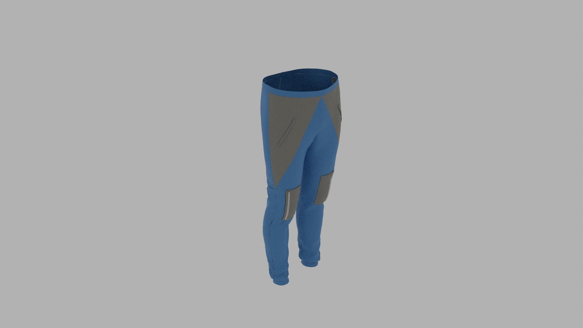 Pants mannequin wearing Low-poly 3D model_6
