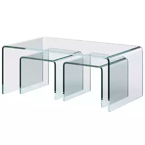Coffee Table Clear Club 3 Set by Kare Design