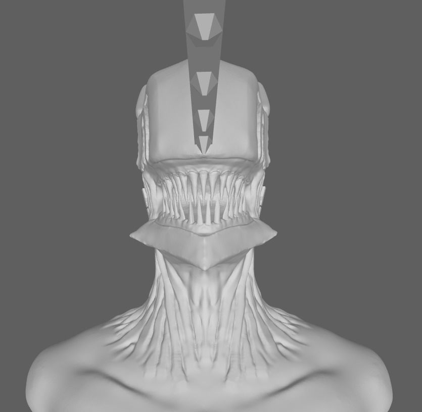 Chainsaw Man Bust 3D print model 3D print model_6