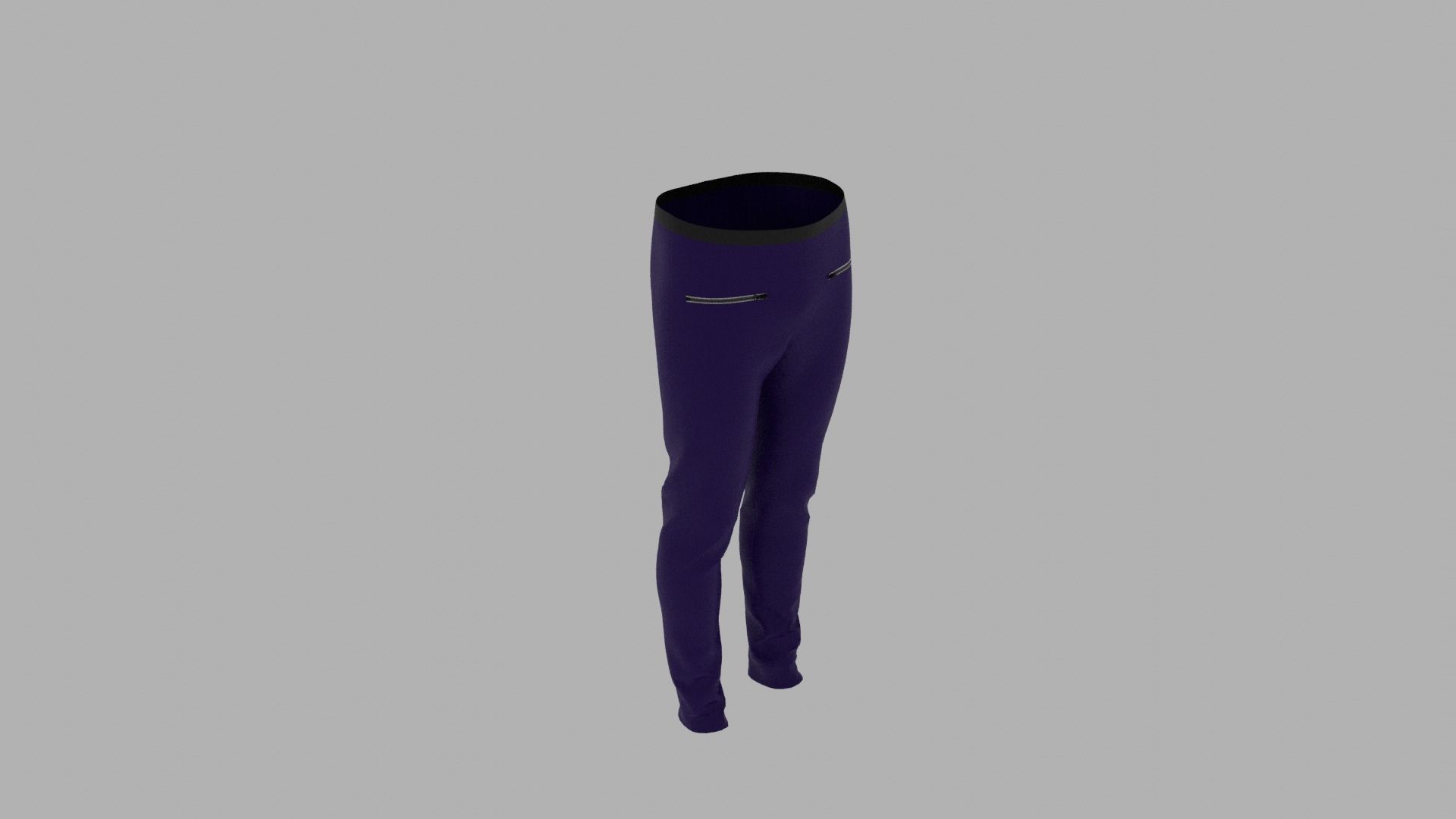 Pants leggings Low-poly 3D model_6