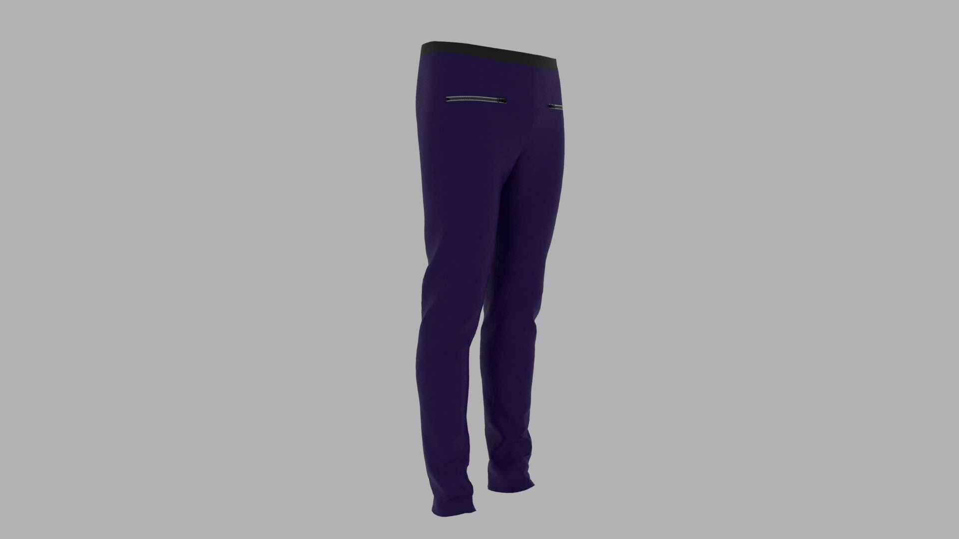 Pants leggings Low-poly 3D model_3