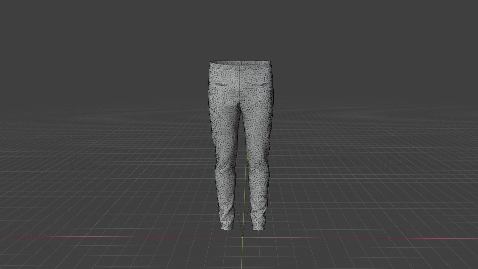 Pants leggings Low-poly 3D model_8