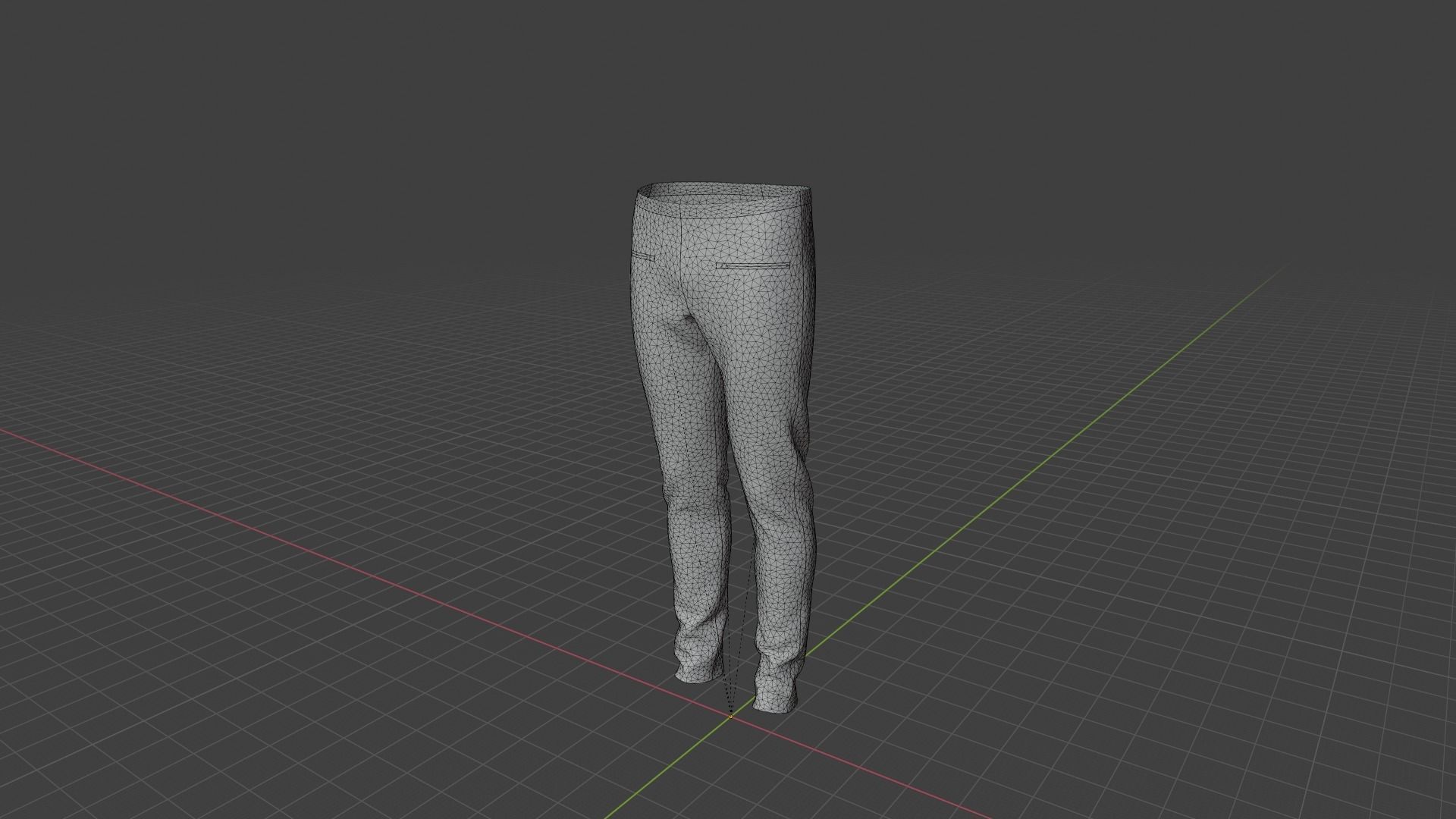 Pants leggings Low-poly 3D model_9