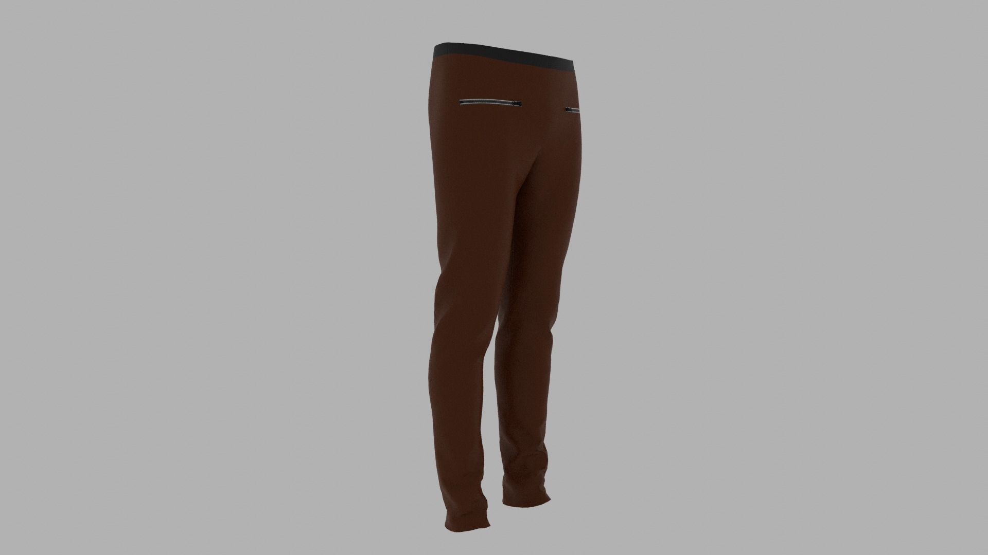 Pants leggings Low-poly 3D model_3