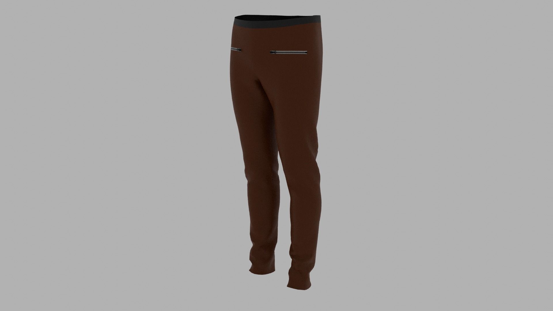 Pants leggings Low-poly 3D model_2