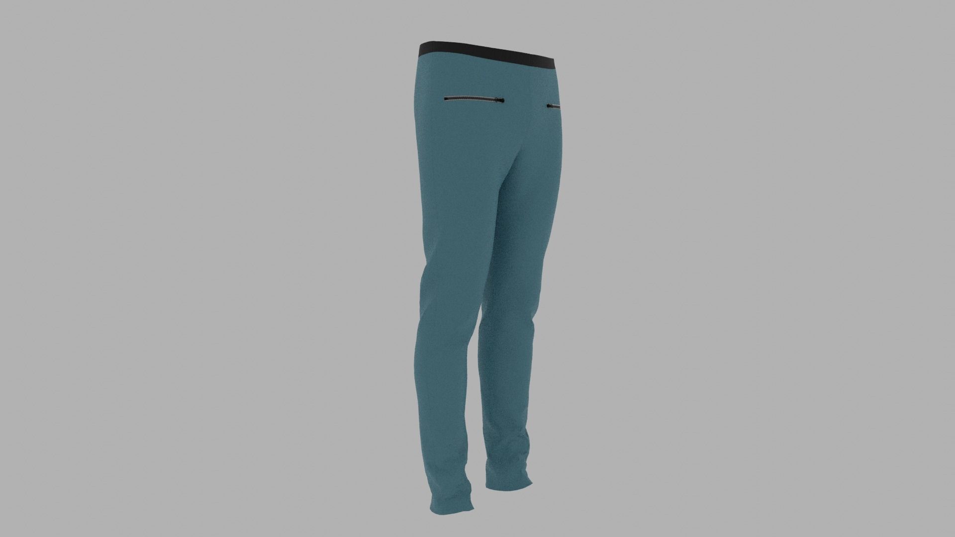 Pants mannequin wearing Low-poly 3D model_3