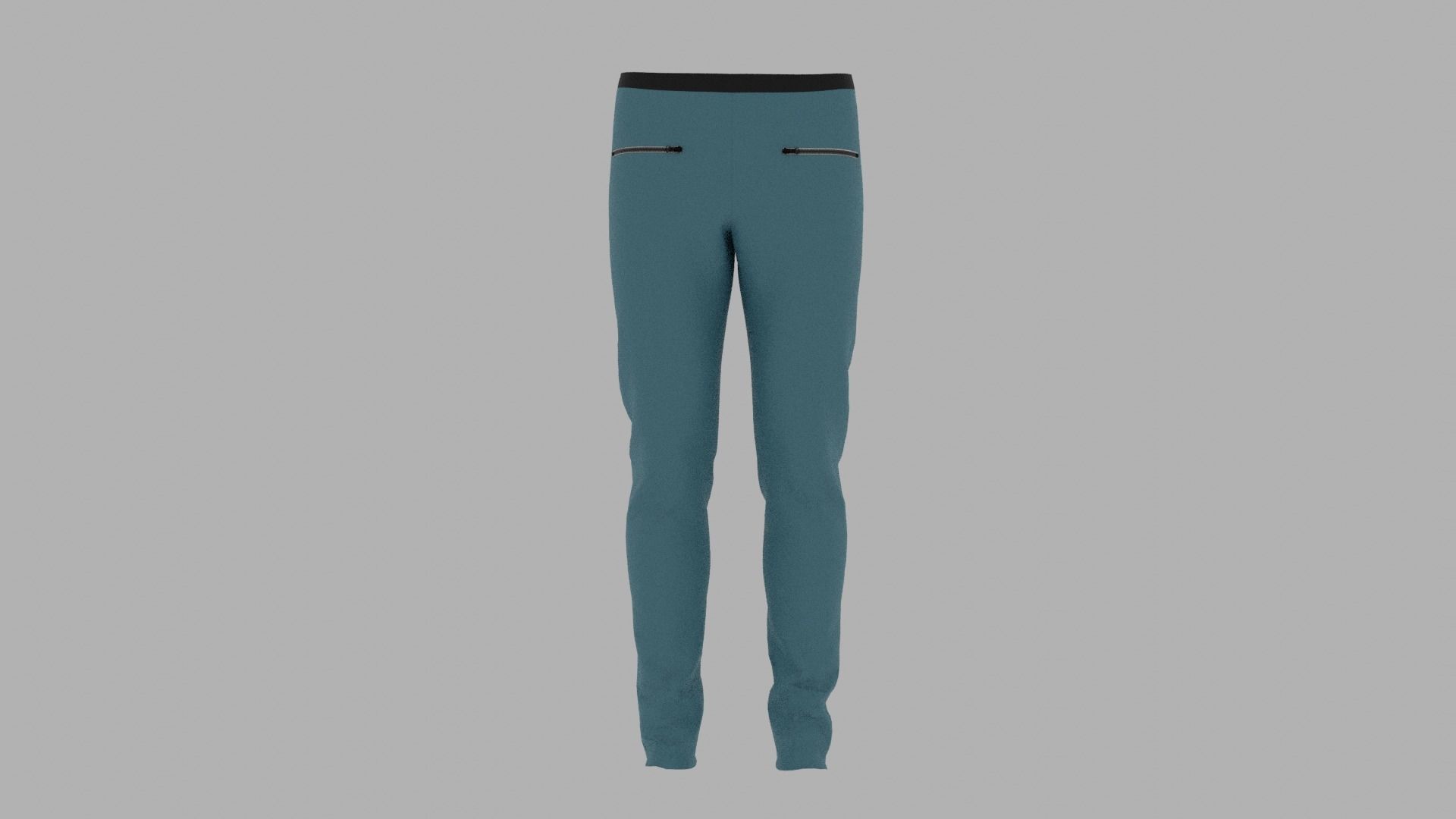Pants mannequin wearing Low-poly 3D model_1