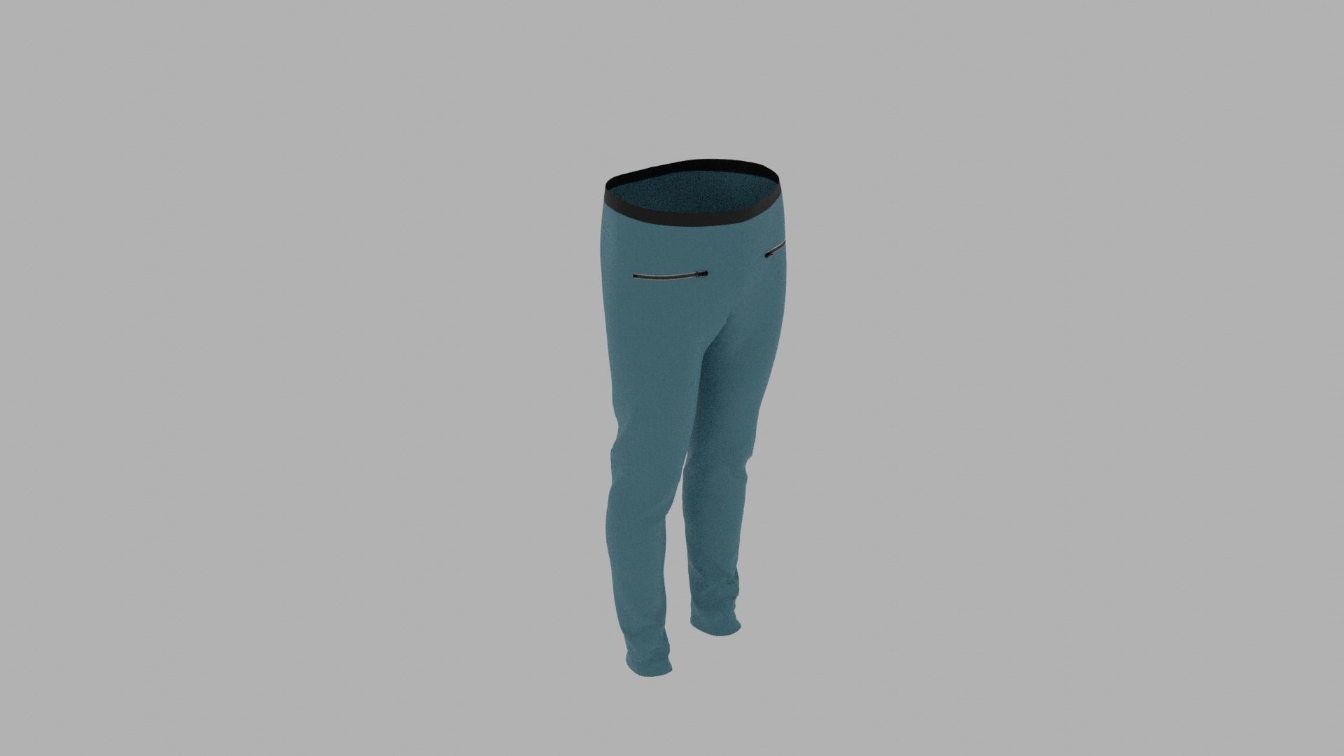 Pants mannequin wearing Low-poly 3D model_6