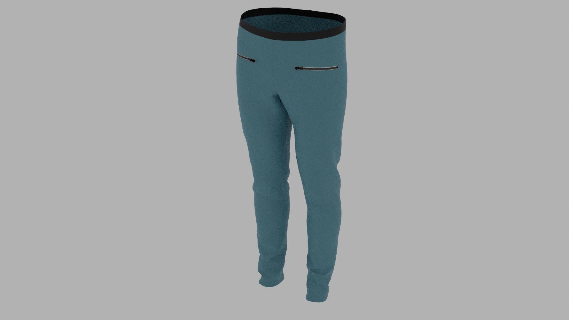 Pants mannequin wearing Low-poly 3D model_5